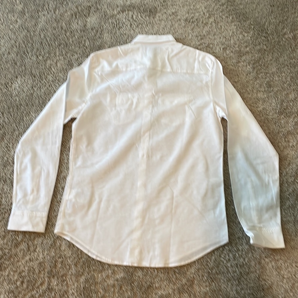 Calvin Klein Solid Button Down Shirt Small White … - image 8